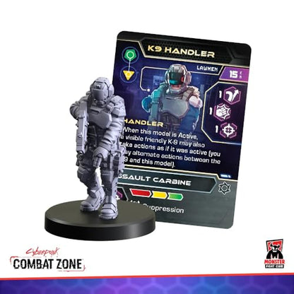 Monster Fight Club Cyberpunk Red Combat Zone Miniatures Expansion: Lawmen Starter Gang - style: Lawmen