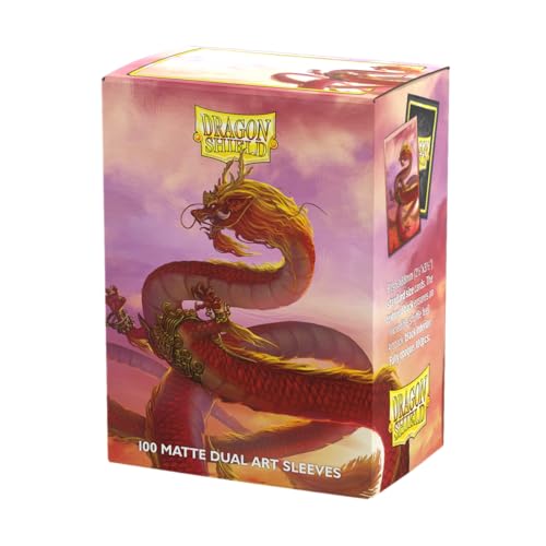 Dragon Shield | Matte Dual Art Sleeves | Wood Dragon 2024 | 100 CT - Smooth & Tough Premium TCG Sleeves | Compatible with Pokemon, One Piece & Magic the Gathering - color: Wood Dragon 2024