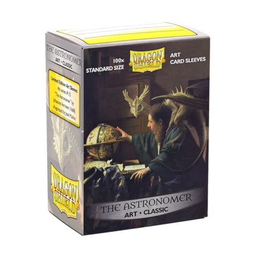 Dragon Shield Art Sleeves | Limited Edition - The Astronomer | 100 CT - Smooth & Tough Premium TCG Sleeves | Compatible with Pokemon, One Piece & Magic the Gathering - color: The Astronomer