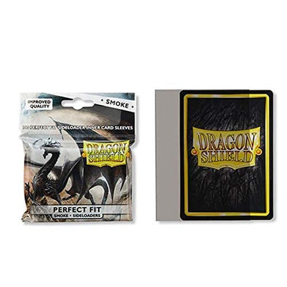 5 Packs Dragon Shield Inner Sleeve Sideloader Smoke Standard Size 100 ct Card Sleeves Value Bundle! - color: Side Loader Smoke
