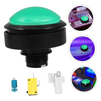 Zerodeko LED Illuminated Game Machine Push Button Replacement Arcade Game Button Micro Switch Suitable for Gaming Machines and Vending