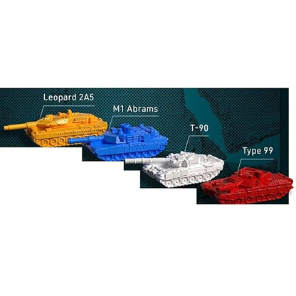World Order: Player Tanks - 4 Large Battle Models, 3D Printed Plastic Components, Board Game Accessory, Collectible Decorative Pieces, Tabletop Add-On - style: Player Tanks