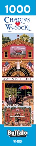 Buffalo Games - Charles Wysocki Dr. Bonkley's Family - 1000 Piece Puzzle | Art by Charles Wysocki, Frameable Art, Made in USA, Recycled Board, Includes Poster, Challenging, intermediate to expert