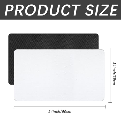 10 Pcs Sublimation Blanks Playmat 14x24 Inch,Trading Board Game mat is Made of Rubber, Versatile Card Game mat and Desk pad for Home Office Use - color: 10 Pcs-sublimation Playmat