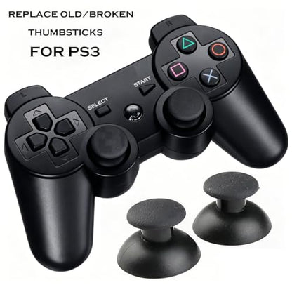 For PS2 PS3 Controller Thumbstick Joystick Analog Thumb Stick Replacement | CTHTBZ 10PCS With Grip Cap Cover Repair Kits Screwdriver Included
