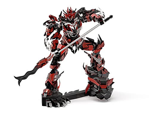 Microworld 3D Metal Puzzle, Famous Chinese Generals Zhang Fei, Mechanical Soldier Challenge Metal Model Kits, Brain Teaser Creative Gifts DIY 3D Puzzles for Adults - color: Zhang Fei