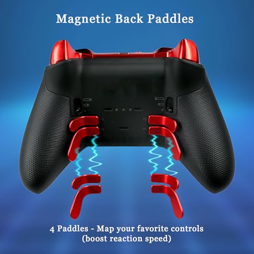 DIY Customized Model 1797 Elite Series 2 Controller-Magic Sound Red,Compatible with Xbox Elite Series 2 Controller,Wireless Custom Gaming Controller,Gamepad Compatible for Xbox One,Xbox Series X/S,With Accessory Bag - color: Magic Sound Red