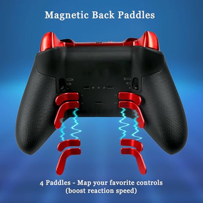 DIY Customized Model 1797 Elite Series 2 Controller-Magic Sound Red,Compatible with Xbox Elite Series 2 Controller,Wireless Custom Gaming Controller,Gamepad Compatible for Xbox One,Xbox Series X/S,With Accessory Bag - color: Magic Sound Red