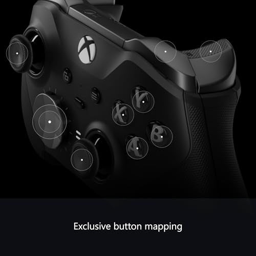 Xbox Wireless Gaming Controller | Elite Series 2 | Black | Console, PC, and Cloud Devices | Adjustable Thumbsticks | Trigger Locks - color: Black