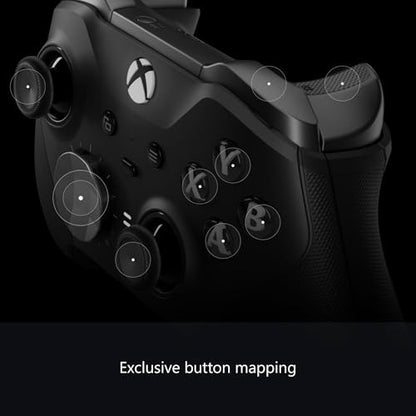 Xbox Wireless Gaming Controller | Elite Series 2 | Black | Console, PC, and Cloud Devices | Adjustable Thumbsticks | Trigger Locks - color: Black