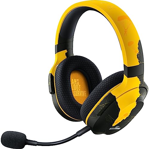 Razer Barracuda X Wireless Gaming & Mobile Headset (PC, PlayStation, Switch, Android, iOS): 2.4GHz Wireless + Bluetooth - Lightweight - 40mm Drivers - Detachable Mic - 50 Hr Battery - PUBG Edition - color: PUBG Edition, size: Standard, style: Barracuda X