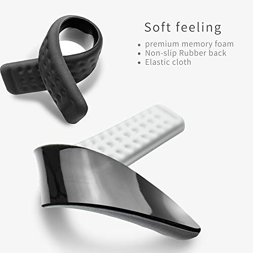 Keyboard and Mouse Wrist Rest Set Gaming Memory Foam Ergonomic Hand Palm Rest Support for Computer, PC, Laptop, Mac Typing and Wrist Pain Relief and Repair (17.3 Inch, Black)