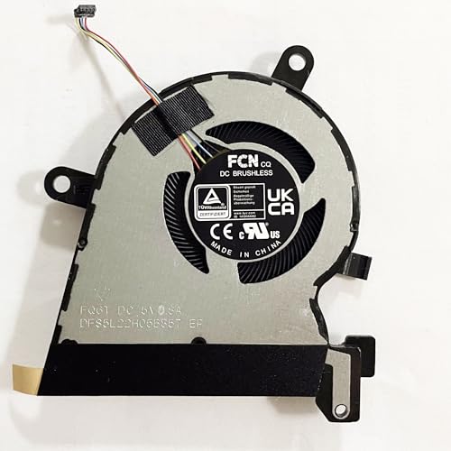 Replacement CPU+GPU Cooling Fan for ASUS ROG Flow X13 2023 GV302X GV302XI GV302XV GV302XU GV302XA DC5V Series 13NR0EN0T04011 13NR0EN0T05011 DFS5L22H05B858 FQ6U DFS5L22H05B857 FQ6T