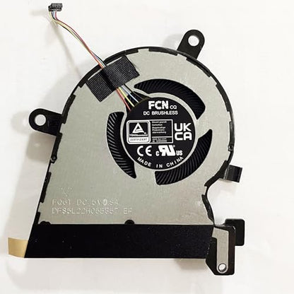 Replacement CPU+GPU Cooling Fan for ASUS ROG Flow X13 2023 GV302X GV302XI GV302XV GV302XU GV302XA DC5V Series 13NR0EN0T04011 13NR0EN0T05011 DFS5L22H05B858 FQ6U DFS5L22H05B857 FQ6T