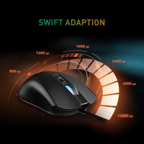 MSI Forge GK110 Combo US – Gaming RGB Keyboard & Mouse Set, 26-Key Anti-Ghosting, 12800 DPI Optical Sensor