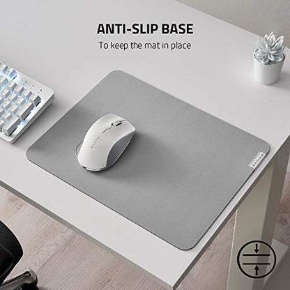 Razer Pro Glide, Thick, High-Density Foam, Non-Slip Base, Medium | Textured Micro-Weave Cloth Surface - size: 14.2L x 10.8W inches
