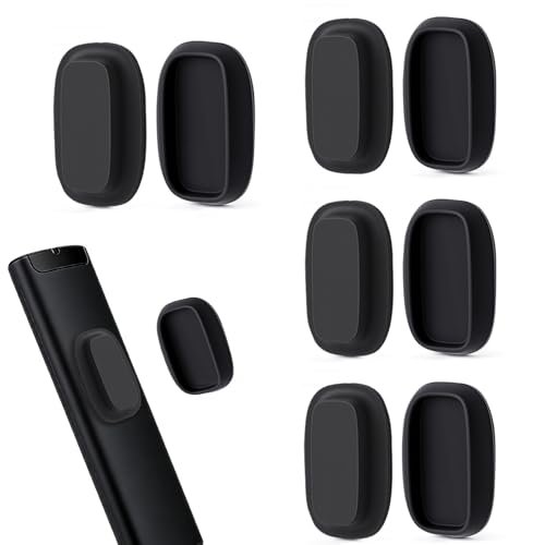 Ninsula 4 Pack Magnetic Remote Control Holder Wall Mount, No Drill Self-Adhesive Organizer TV Remote Holder, Black Organizer Storage Wall Holder for Tv, Fan, Air Conditioner, Bed