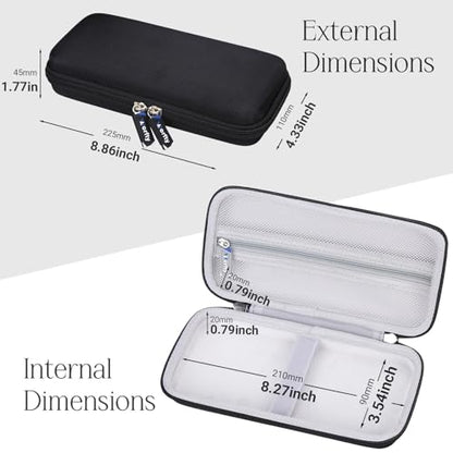 worfty Travel Carrying Case for Retroid Pocket 6/ G2/ 5/ 4/ 4pro Game Handheld Console (Case Only) - Hard Protective Carrying Storage Bag - color: Black