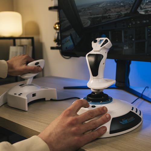 Thrustmaster T.Flight Hotas 5 Microsoft Flight Simulator Edition - PS5 & PC | Officially licensed, 16-bit precision, 5 axes, 14 buttons, rapid-fire trigger, hat switch, detachable throttle, dual rudder - style: Microsoft Flight Sim Edition Hotas 5 - PS5 |