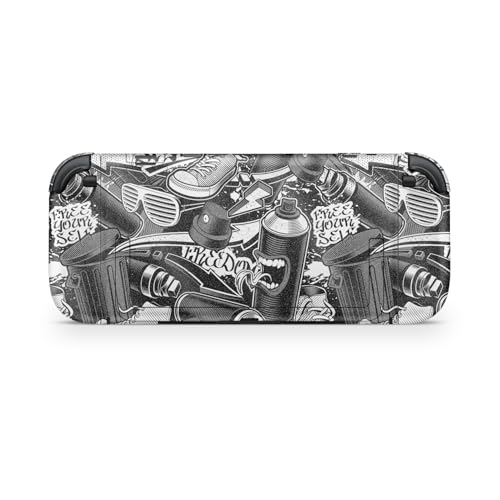 Glossy Glitter Gaming Skin Compatible with Nintendo Switch 2 Console Only - Mono Hip Hop - Premium 3M Vinyl Protective Wrap Decal Cover - Easy to Apply | Crafted in The USA by MightySkins - color: Mono Hip Hop, size: Switch 2 Console Skin Only, style: Glo