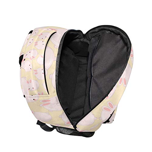 Cute Pink Bunny Backpacks Rabbit Animal Bookbags Daypack Travel School College Bag for Womens Girls Mens Boys Teens - color: Multi 5