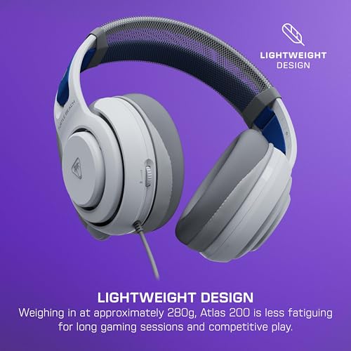 Bundle of Turtle Beach Atlas 200 Wired Gaming Headset Officially Licensed for PS5 & PS4 - White + Victrix Pro BFG Reloaded Wireless Gaming Controller Officially Licensed for PS5, PS4, PC - White - color: White Bundle