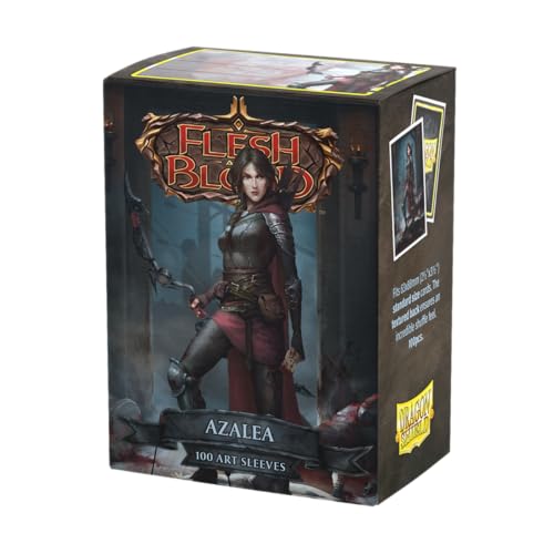 Dragon Shield | Flesh & Blood Art Sleeves | 100 CT - Smooth & Tough Premium TCG Sleeves | Compatible with Pokemon, One Piece & Magic the Gathering | Azalea - color: Azalea