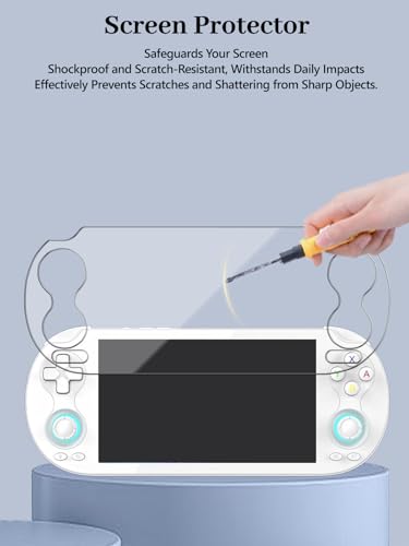 4-Pack Screen Protector for ANBERNIC RG VITA/VITA Pro Handheld Game Consoles, 6H Hardness Not Tempered Glass, Anti-Fingerprint,Anti-Scratch, Easily Installation, HD Clear