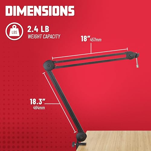 Gator Frameworks Deluxe Spring-loaded Desk-Mounted Microphone Boom Arm for Broadcasts, Podcasts, Content Creation, Live Streaming, & Similar Applications (GFWMICBCBM2000) - style: 2000 Series