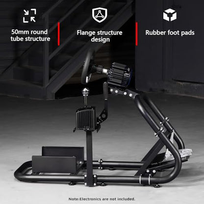Dardoo Racing Simulator Cockpit Frame Fit for Logitech G27 G920 G923 G29, for Thrustmaster T300 T500, for Fanatec,Adjustable Driving Wheel Stand, Not Included Wheel,Pedal,Handbrake,Shifter & Seat