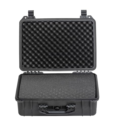 MEIJIA Portable All Weather Waterproof Camera Case with Customized Fit Foam,Fit Use of Drones,Camera,Equipments,Pistols,Elegant Black(18.3 ”x14.57”x8.66”) - size: 18.3 ”x14.57”x8.66”