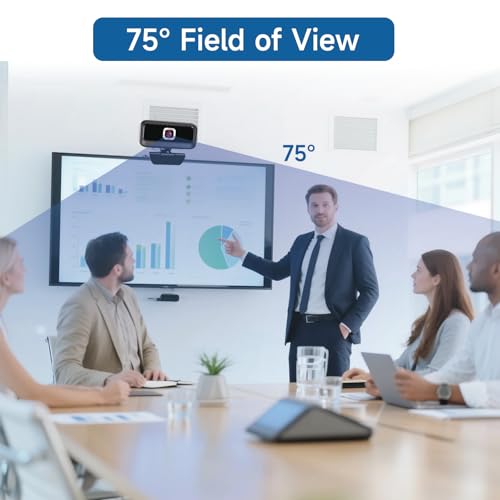 Webcam for PC, Computer Camera for Desktop, 1080P Webcam with Tripod,USB Web Cam, 2 Noise Reduction Mics, Built-in Privacy Cover,Plug&Play - style: 1080P Ultimate Cost Effective