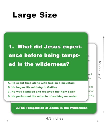 Docdeer 192 Bible Story Trivia Quiz Question Game Cards | 20 Famous Bible Story | Relay Trivia Board Games | Bible Study & Biblical Knowledge Trivia Cards | Christian Gifts for Women Men & Families