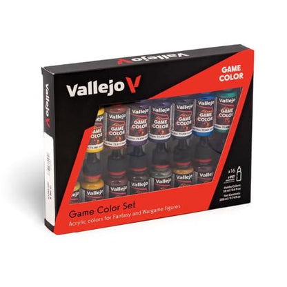Vallejo - 게임 컬러 어드밴스드 세트 | 판타지 및 워게임 피규어용 고급 세트 | 16병 x 18ml (0.60 fl.oz.) - style: 고급 세트
