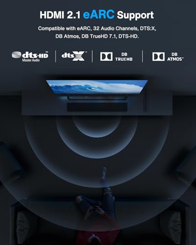 IVANKY 10K 8K HDMI Cable 6.6 FT, Ultra High Speed 48Gbps HDMI 2.1 Cable | Supoort 4K@120Hz 8K@60Hz, HDR, 3D, HDCP 2.2&2.3, Braided HDMI Cord, 6ft Compatible with Roku TV/PS5/HDTV/Blu-ray - size: 6.6 feet