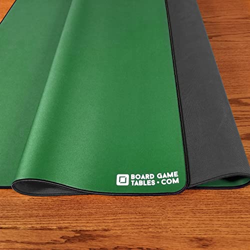 Board Game Playmat [2.5'x4'/Thick Super Cushioned/Stitched Edge/Water Resistant] with Carrying Case - for Tabletop Board Games, Card Games, RPG Games (Small, Green) - color: Green, size: Small (2.5'x4')