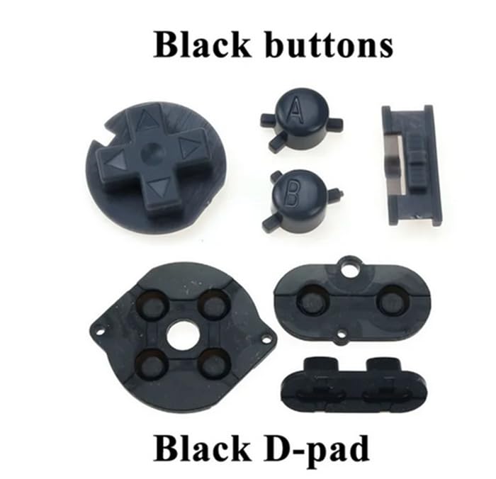 Silicone Rubber Conductive Button Pad with A B Power ON Off Buttons for Gameboy Color GBC (J) - color: J