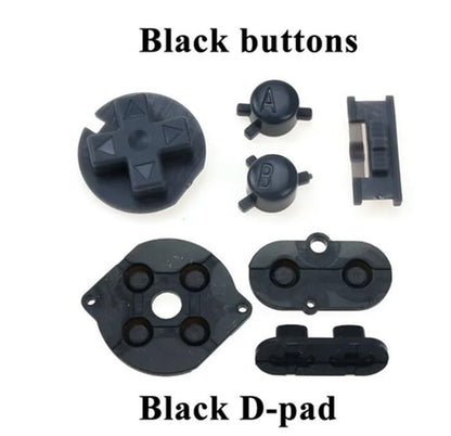 Silicone Rubber Conductive Button Pad with A B Power ON Off Buttons for Gameboy Color GBC (J) - color: J