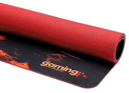 The Gaming Mat Company Single Player MTG Playmat & Mouse Pad – 28" x 14" Lava Valley Gaming Mouse Pad Compatible with Magic: The Gathering playmats, MTG Cards, TCG Gaming mat - color: Lava Valley