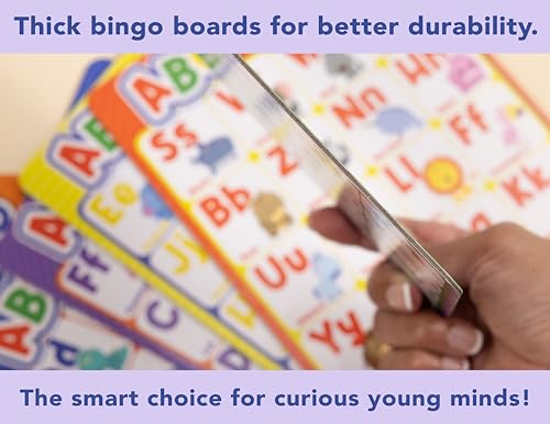 Party Hearty ABC & 123 Bingo Game for Kindergarten & Preschool - Animals | Animal Edition, Alphabet and Number, Preschool Kids Learn to Read, Ages 4 and Up - color: Animal Edition