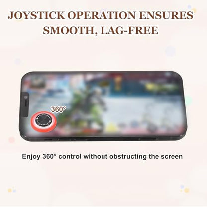 PATIKIL 4 Pcs Mobile Phone Game Joystick, Frosted Spiral Game Control Touch Screen Joystick with Storage Box for Mobile Tablet Smart Phone, Blue - color: Blue