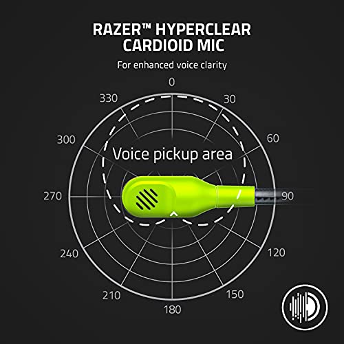 Razer Kaira X Wired Headset for Xbox Series X|S, Xbox One, PC, Mac & Mobile Devices: Triforce 50mm Drivers - HyperClear Cardioid Mic - Memory Foam Ear Cushions - On-Headset Controls - Electric Volt - color: Lime