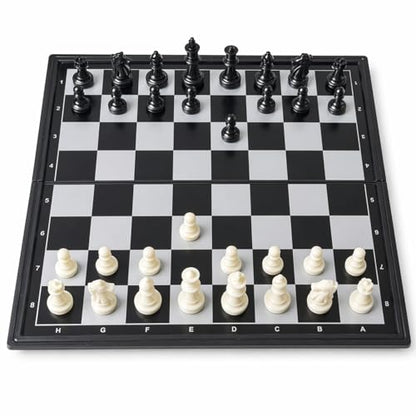 Travel Chess Set Magnetic Portable Folding Chess Board - Small Mini Chess Set - (Small / 7.6 Inch) - size: Small / 7.6 Inch