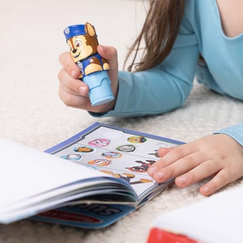 Melissa & Doug Sticker Wow! PAW Patrol Chase Stamper Toy and Activity Pad | 300 Surprise Stickers, PAW Patrol Chase Stamper, 24-Page Pad, Mess-Free Travel Toys, Arts & Crafts, Preschool Toys, Ages 3+ - size: 10.0 x 6.0 x 1.85