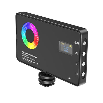 Mobile Live Streaming Fill Light Professional Shooting VLOG Live Streaming Atmosphere Lighting RGB Fill Light