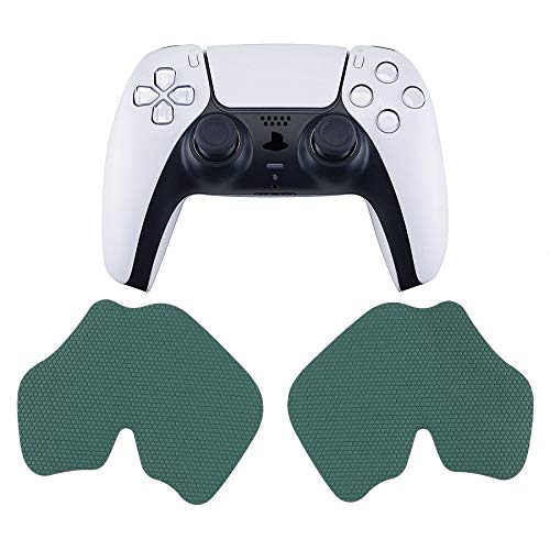 eXtremeRate PlayVital Pine Green Anti-Skid Sweat-Absorbent Controller Grip for ps5 Controller, Professional Textured Soft Rubber Pads Handle Grips for ps5 - color: Pine Green