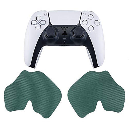 eXtremeRate PlayVital Pine Green Anti-Skid Sweat-Absorbent Controller Grip for ps5 Controller, Professional Textured Soft Rubber Pads Handle Grips for ps5 - color: Pine Green