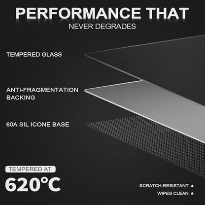 Glass Gaming Mouse Pad, 3mm Ultra-Thin Hard Gaming Mousepad ，Ultra-Smooth Micro-Etched Surface for Fast & Precise Tracking, Non-Slip Base, 13.7" x 9.8", Black - size: 13.7L x 9.8W inches