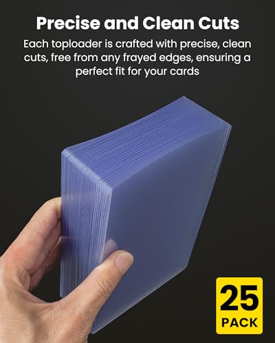 3.5 x 5 Toploaders 25 Pack, Trading Card Top Loaders for MTG & TCG | Rigid PVC Hard Card Protectors For Oversized Trading Cards, Transformer Characters, Sports Card Inserts, Anime Postcards