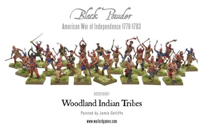 Warlord Games Woodland Indians Tribe - 28mm Scale Plastic Miniatures for Black Powder Highly Detailed American War of Independence Miniatures